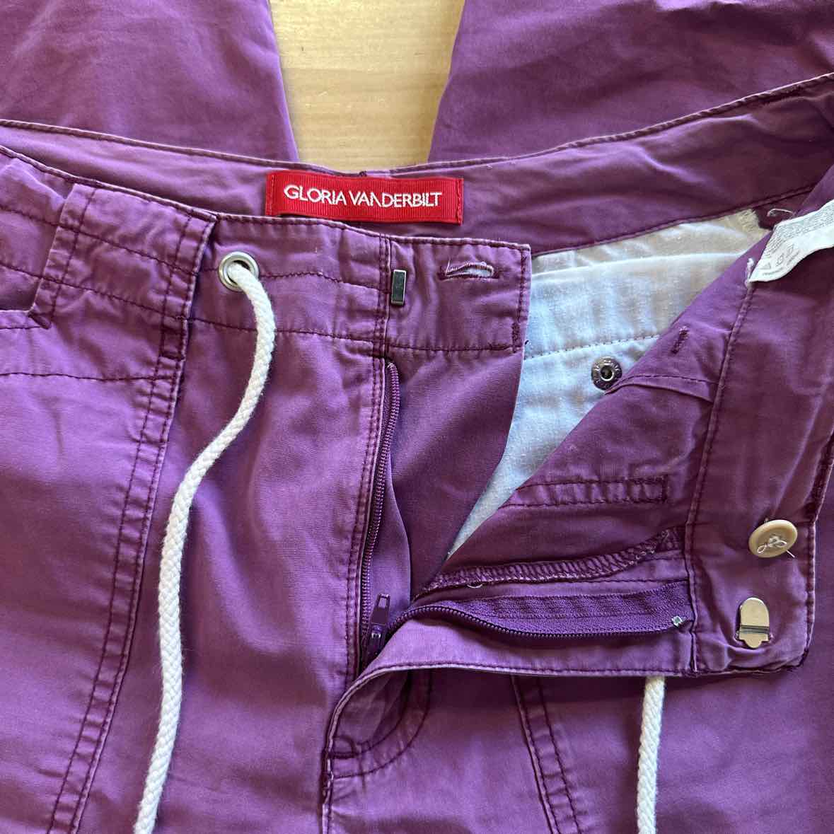 Gloria Vanderbilt Size 6 Purple Pants
