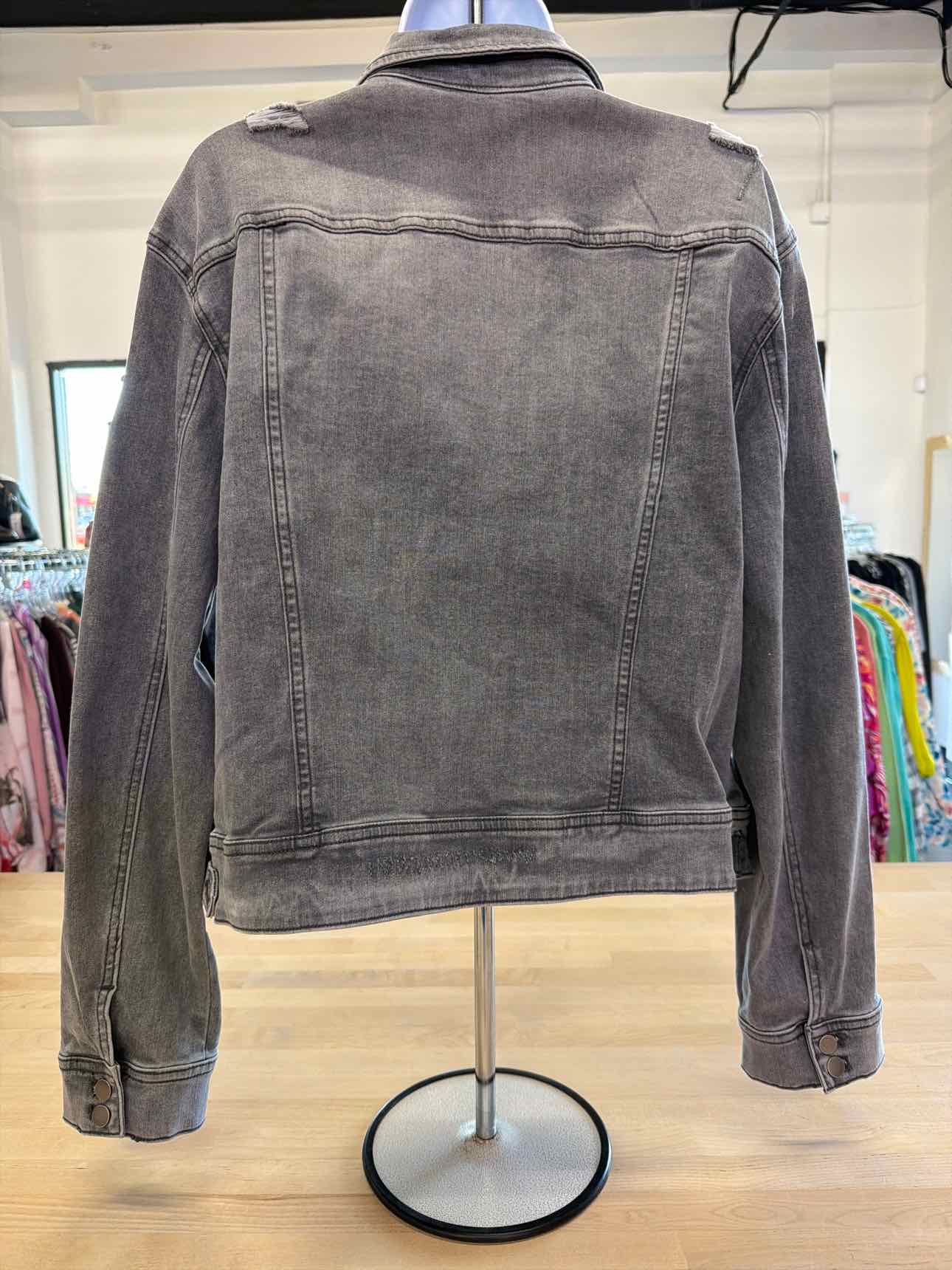 charlie b. Size XL Gray Denim Jacket
