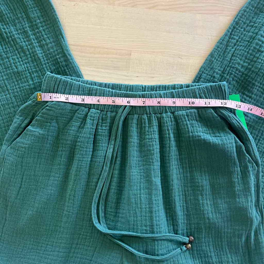 Size S Green Polyester Rayon New Pants