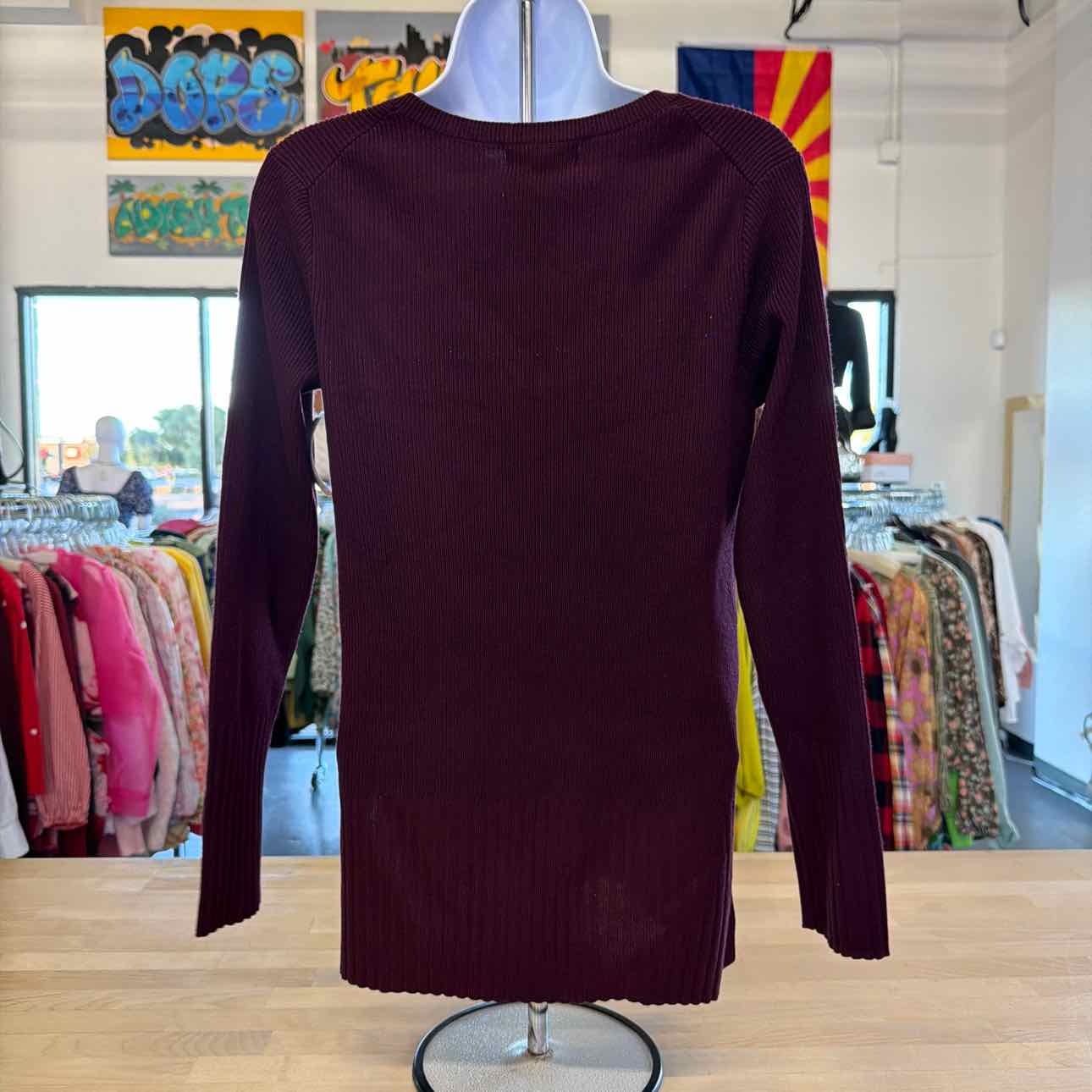 Melissa Paige Women's Ribbed-Knit V-Neck Tunic