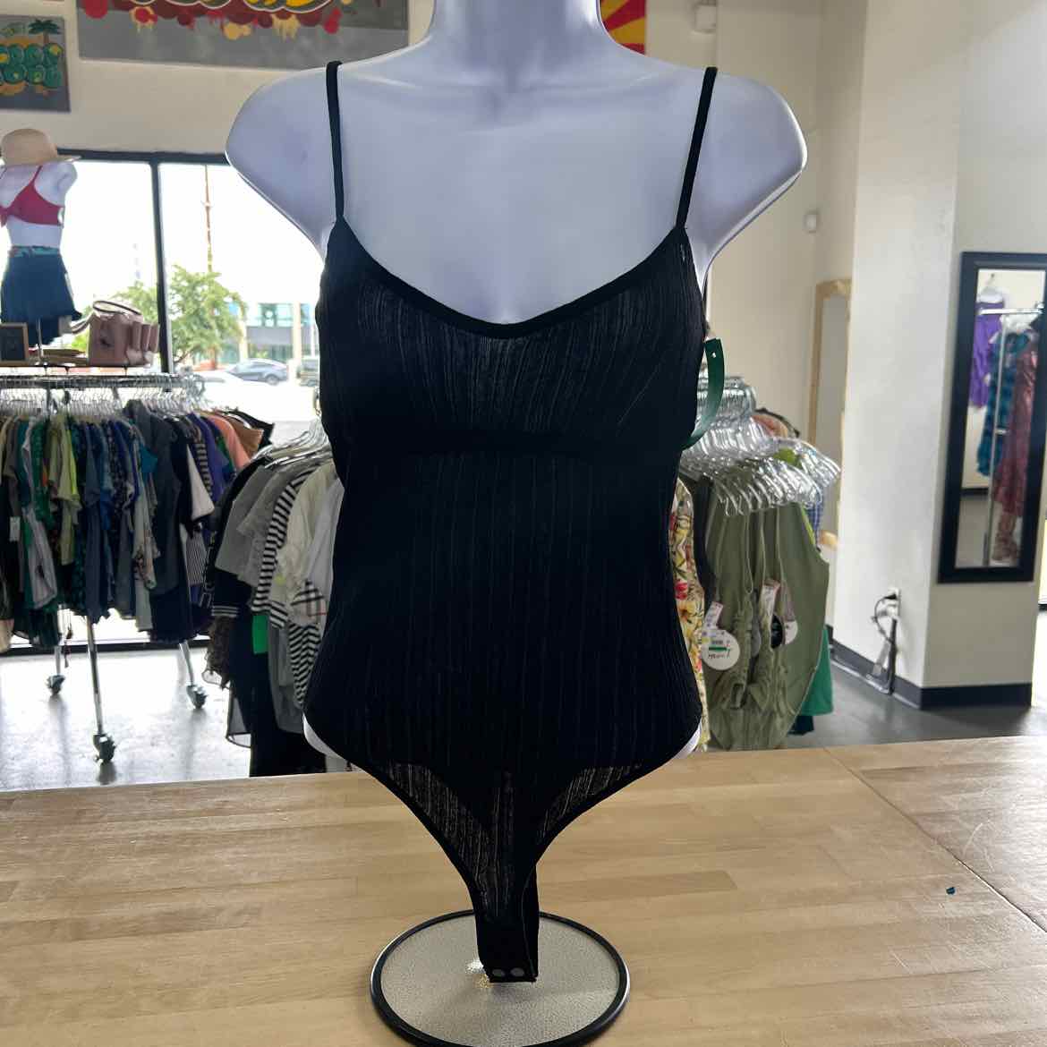 Fashionova Size L Black New Bodysuit