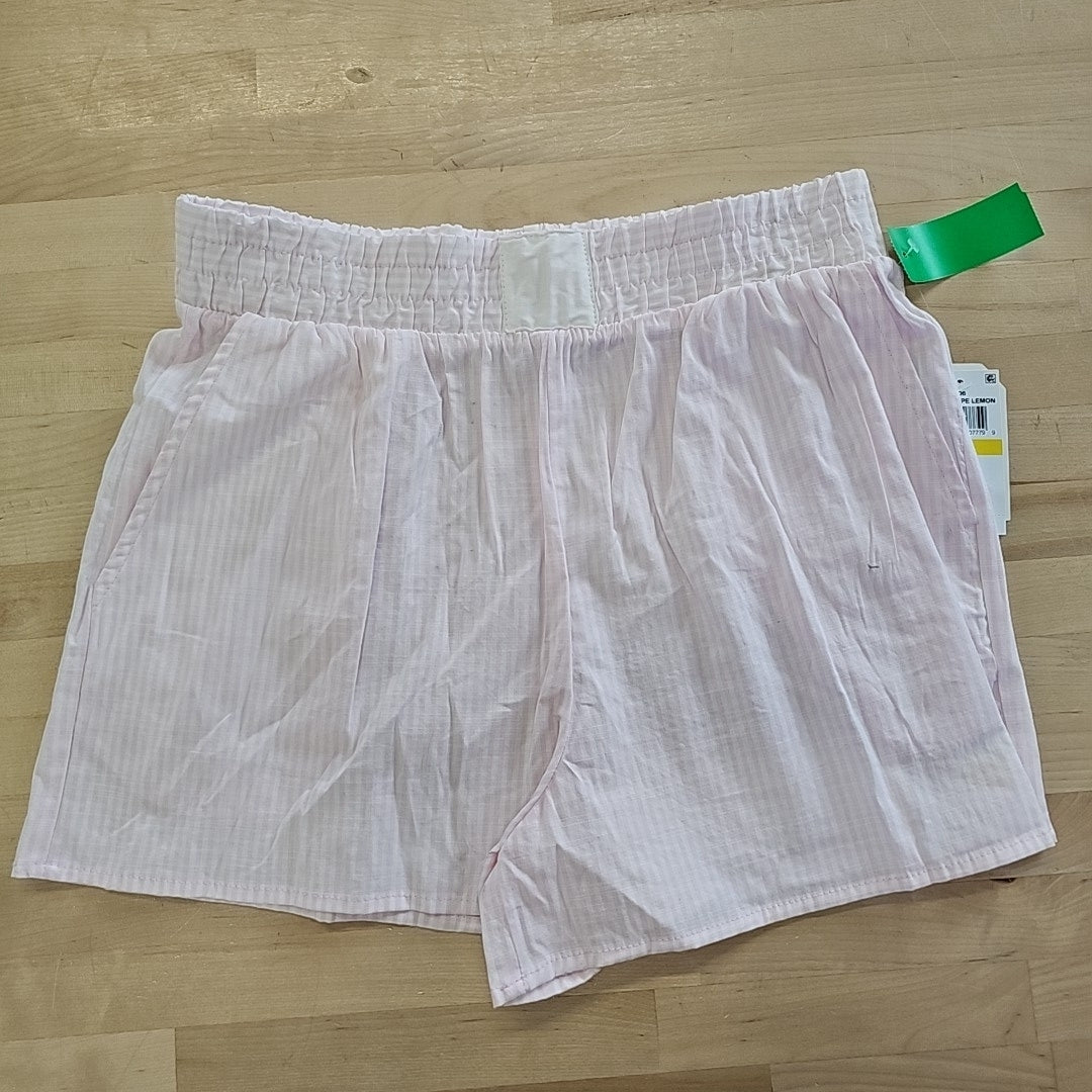 Hippie Rose Juniors' Stripe Boxer Shorts - Pink Stripe - M