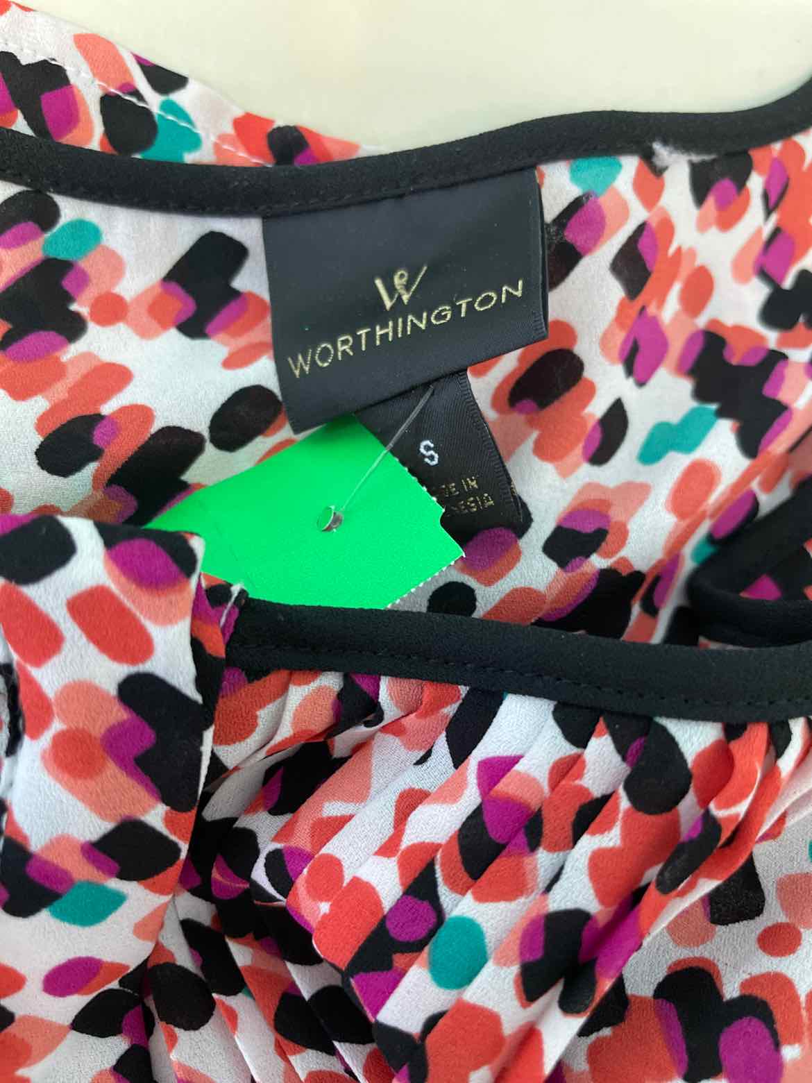 Worthington Size S Multi Pastel Sleeveless