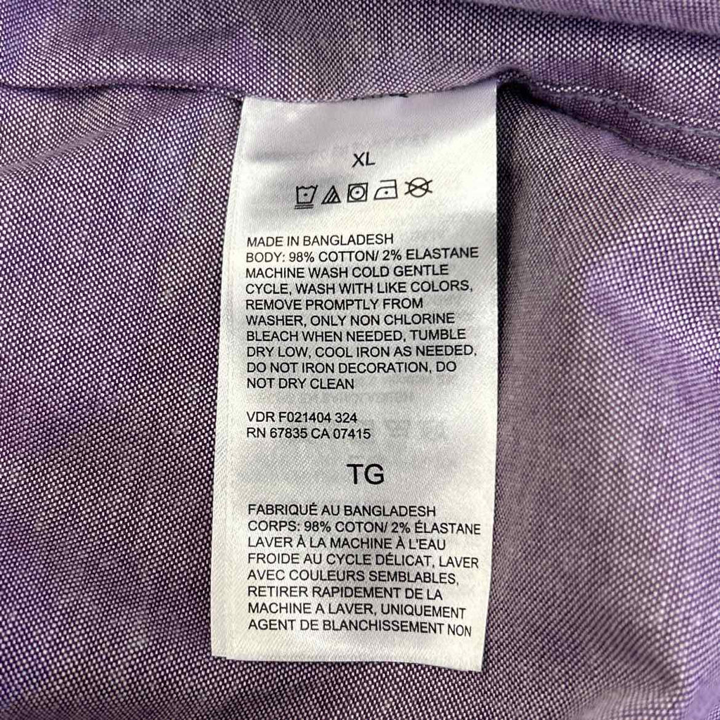 Nautica Size XL Purple New MENS Button Down Shirt