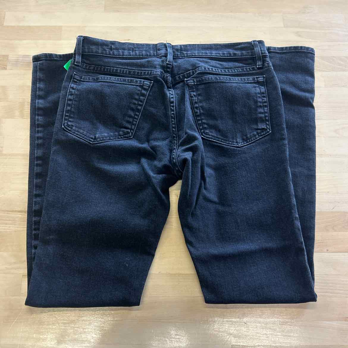 Frame Size 20 Black & Aqua Denim Preloved Jeans