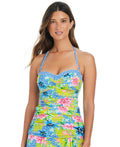Bleu Size 8 Multi-Color Nylon Spandex New Swimsuit Bottom/Top