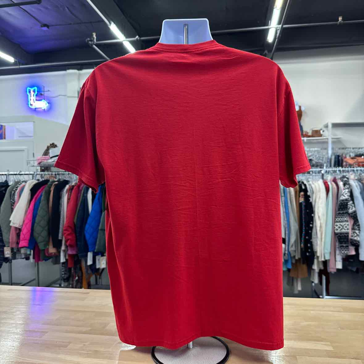Fruit of the Loom Men's Size L Red MENS Short Sleeve Shirt