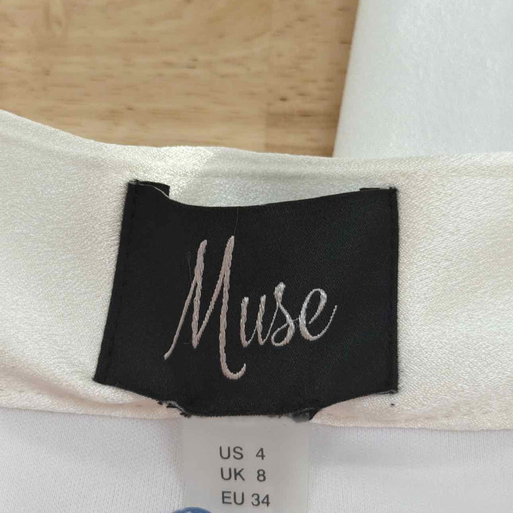 Muse Size 4  Straight-Leg Tuxedo Pants
