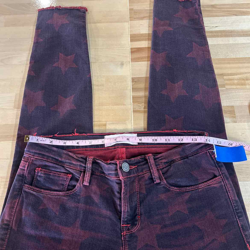 Etienne Marcel Size 28 Red Denim Preloved Jeans