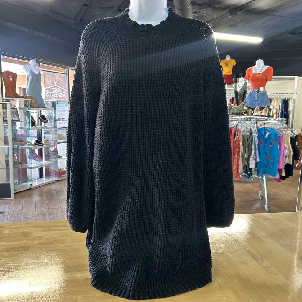 Lost + Wander Size M/L Black Knit Preloved Sweater