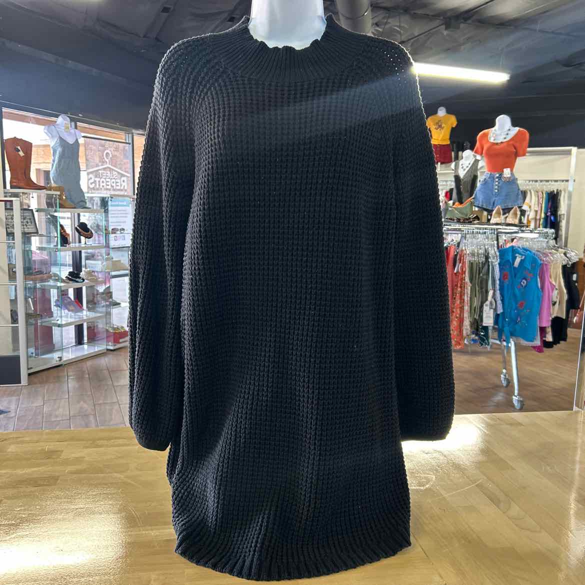 Lost + Wander Size M/L Black Knit Preloved Sweater