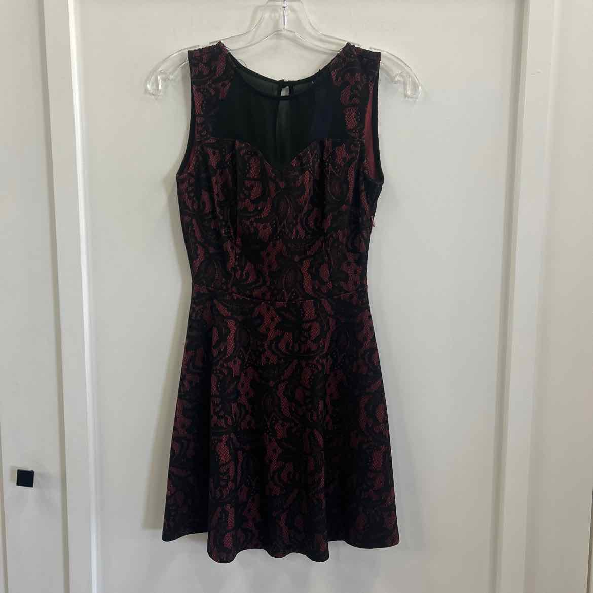 Want and Need Size XS Black Red Lace Preloved Pants