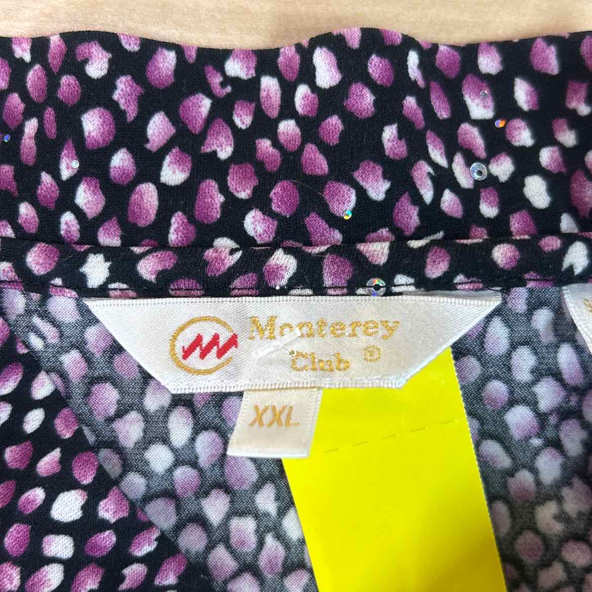 Monterey Club Size XXL Purple Preloved Blouse SS