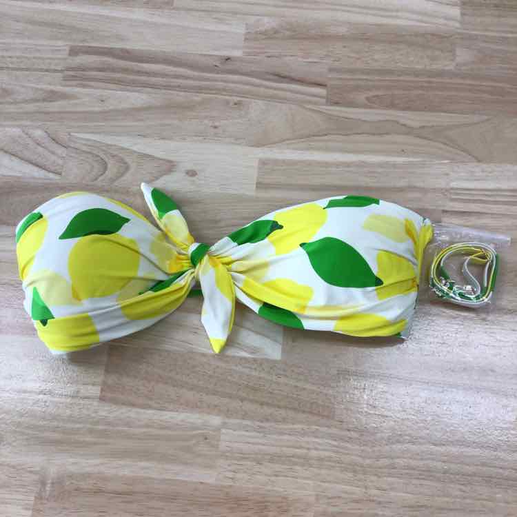 Kate Spade Size M Tie-Front Bikini Top