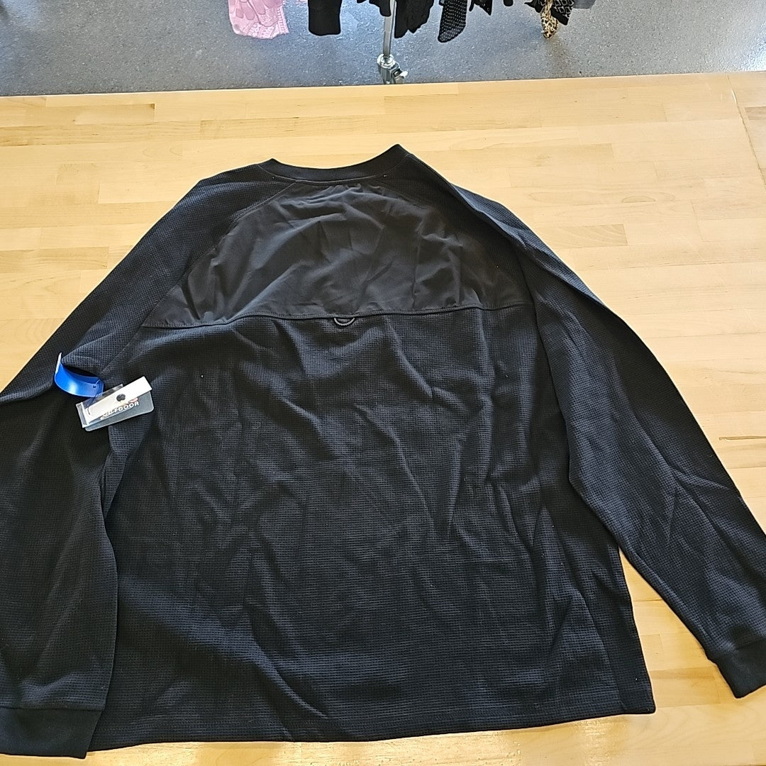 Bass Outdoor Size XXL Black MENS Long Sleeve Shirt