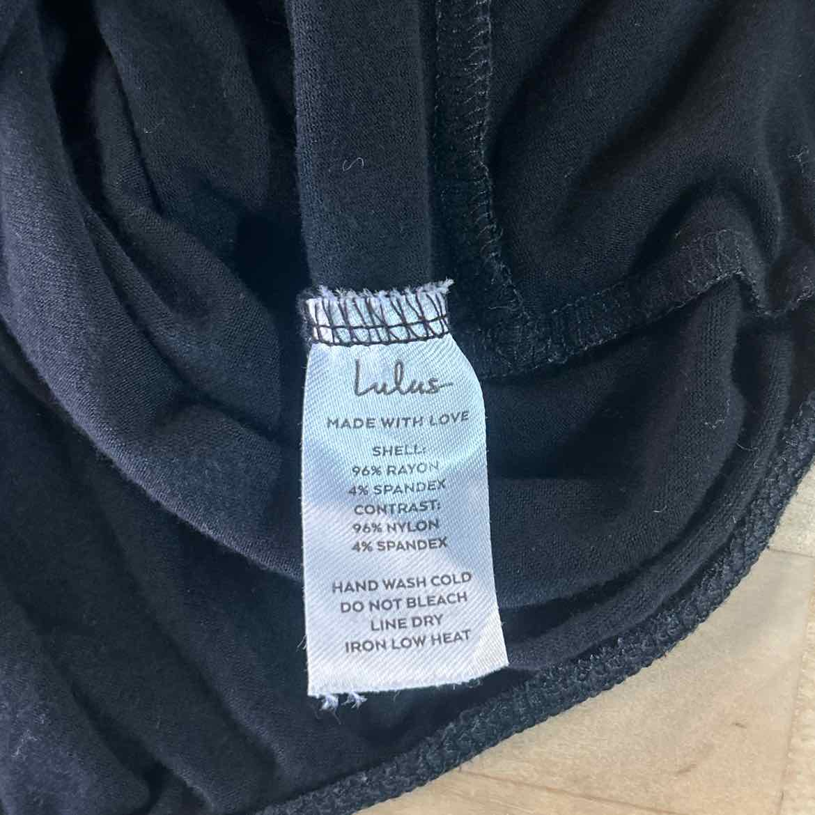 Lulus Size S Black Preloved Bodysuit