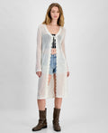 Madden Girl Size S Tie-Front Duster Cardigan