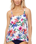 Island Escape Size 6 White New Swimsuit Bottom/Top
