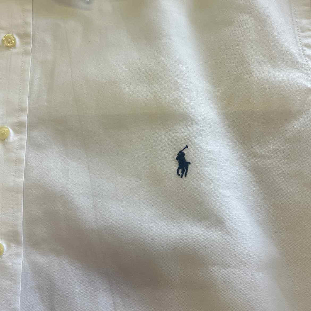 Polo Size 2X White Preloved Button Down SS