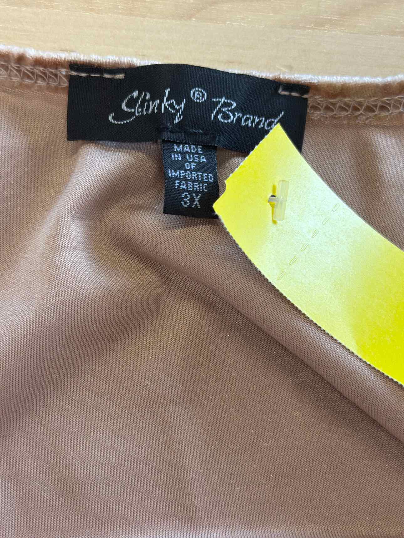 Slinky Brand Size 3X Pink Long Sleeve