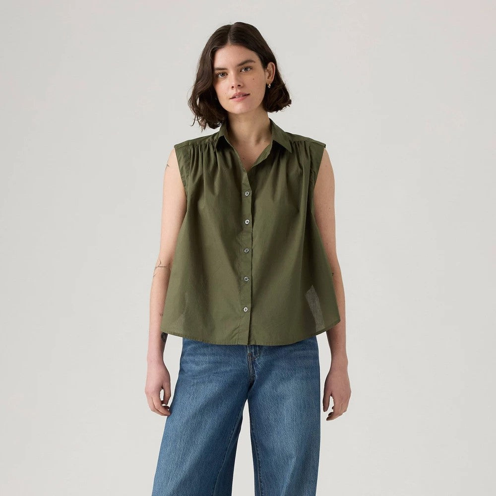 Levi's Women's Gracen Blouse - Deep Depths XL