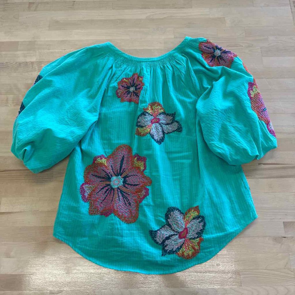Anthropologie Size S Green Blouse