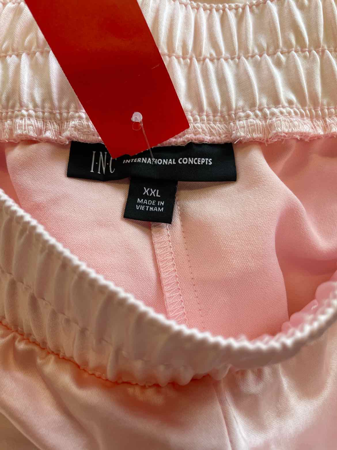 INC Size XXL Pink Satin Pants