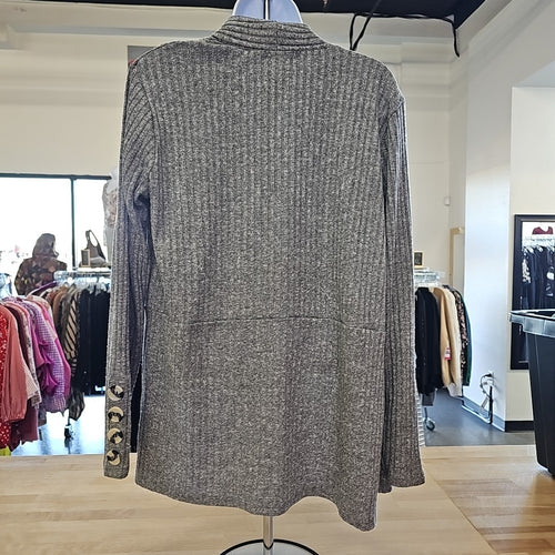 89th & Madison Size L Gray Cardigan