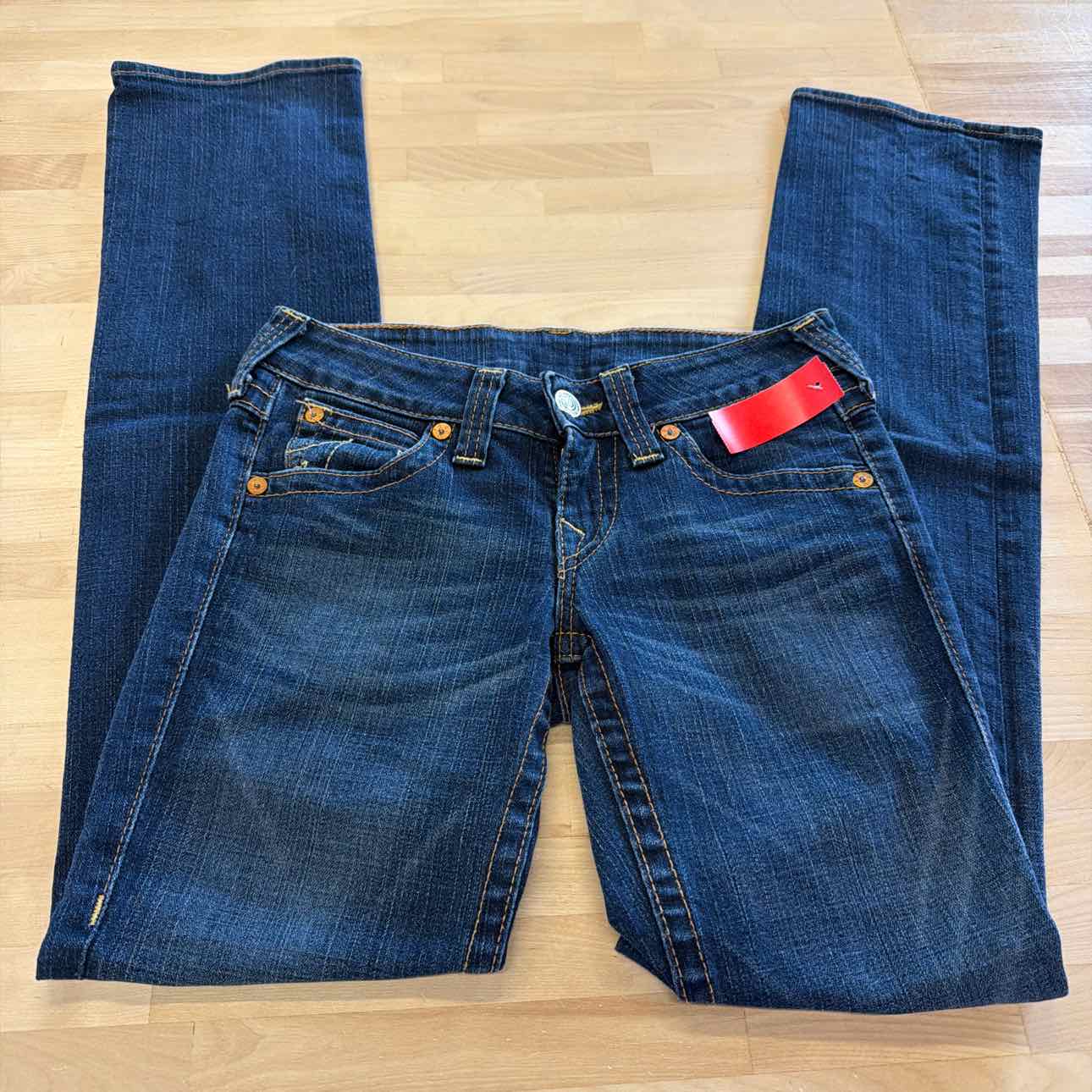 True Religion Size 28 Blue Denim Used Jeans