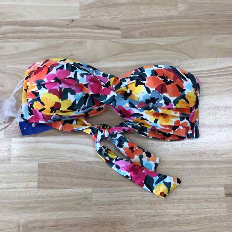 Anne Cole Size L Liz Twisted Bandeau Bikini Top