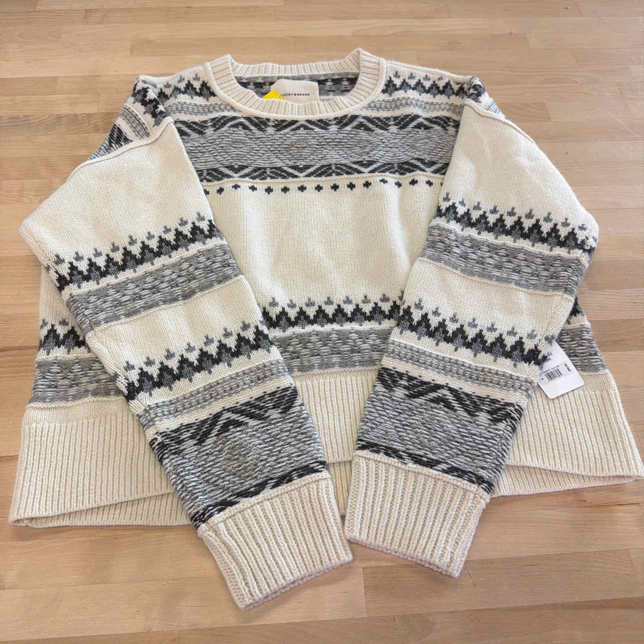 Lucky Brand Size S White Sweater