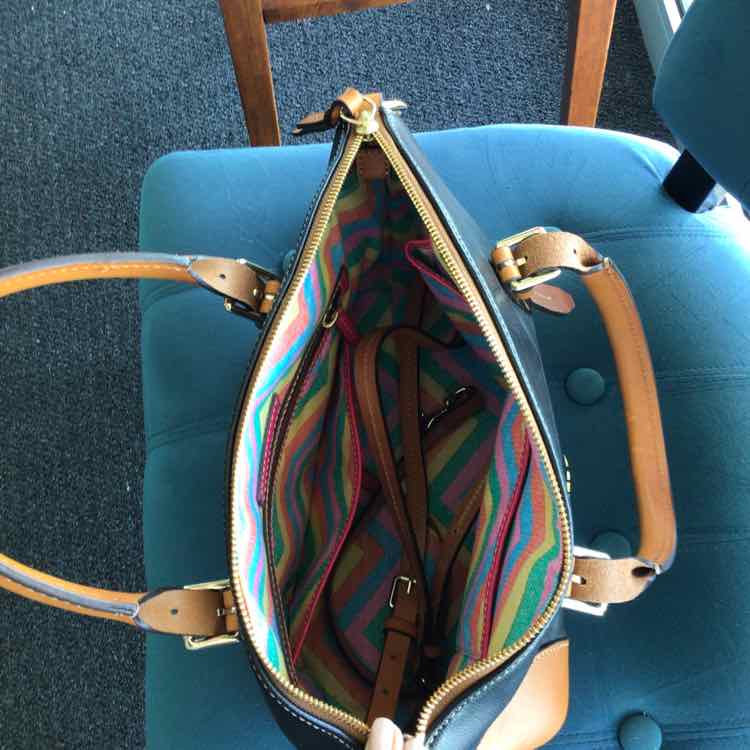 Dooney & Bourke Black & Brown Handbag