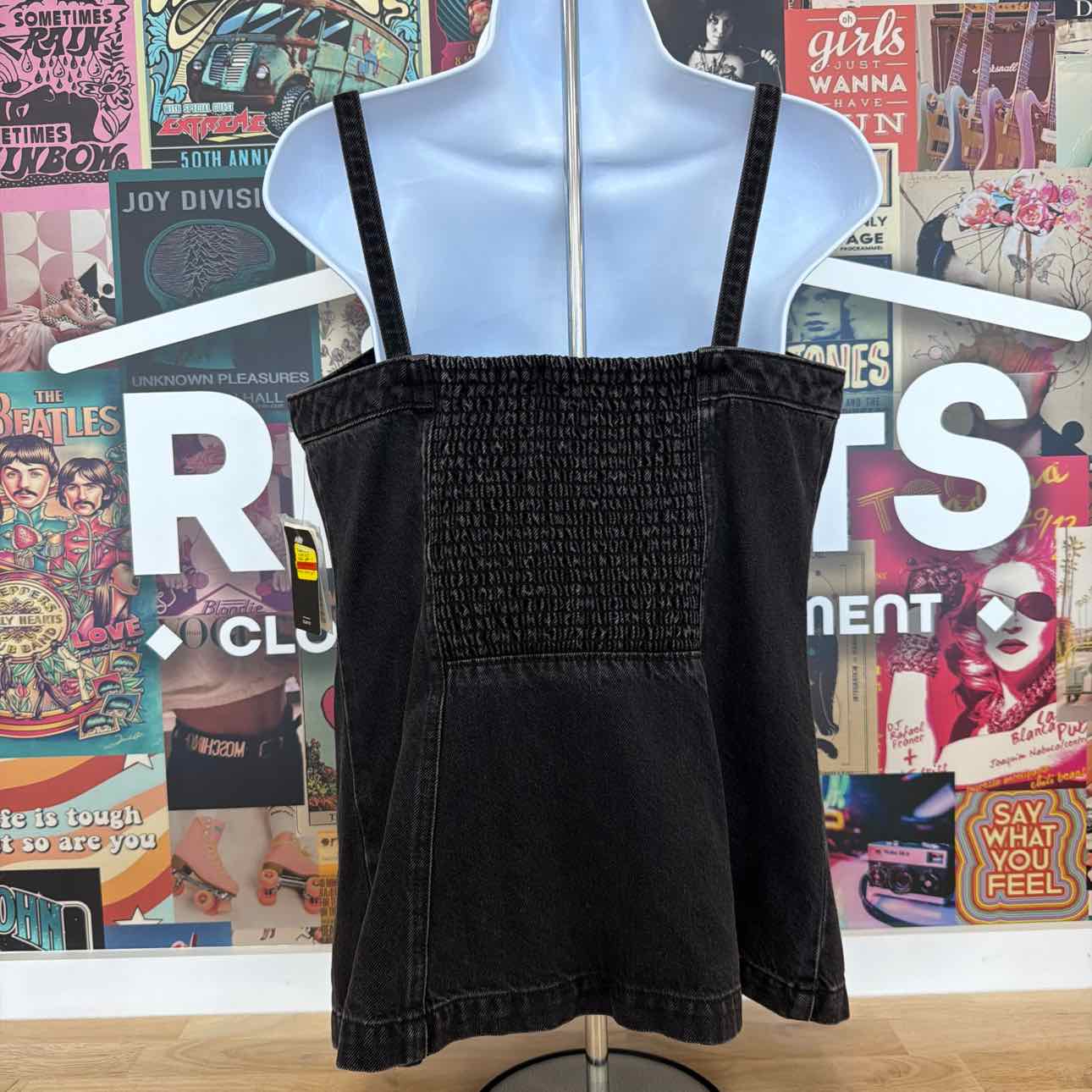 Levi's Size S  Levi's Women's Bria Cotton Denim Corset Cropped Top - Cornerback