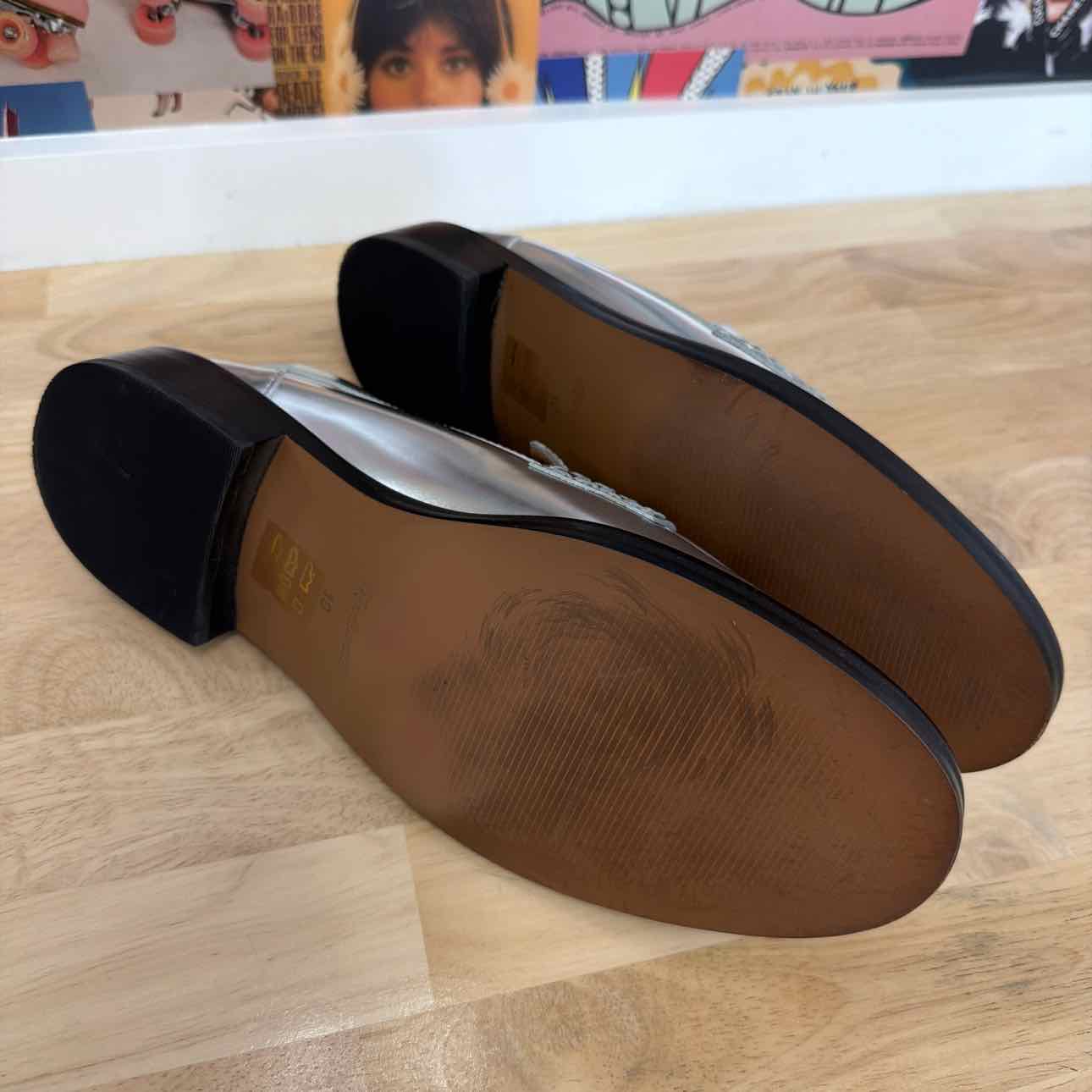 Madewell Size 10 Silver New Flats