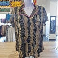 Jamie Sadock Size S Brown & Black Used Blouse