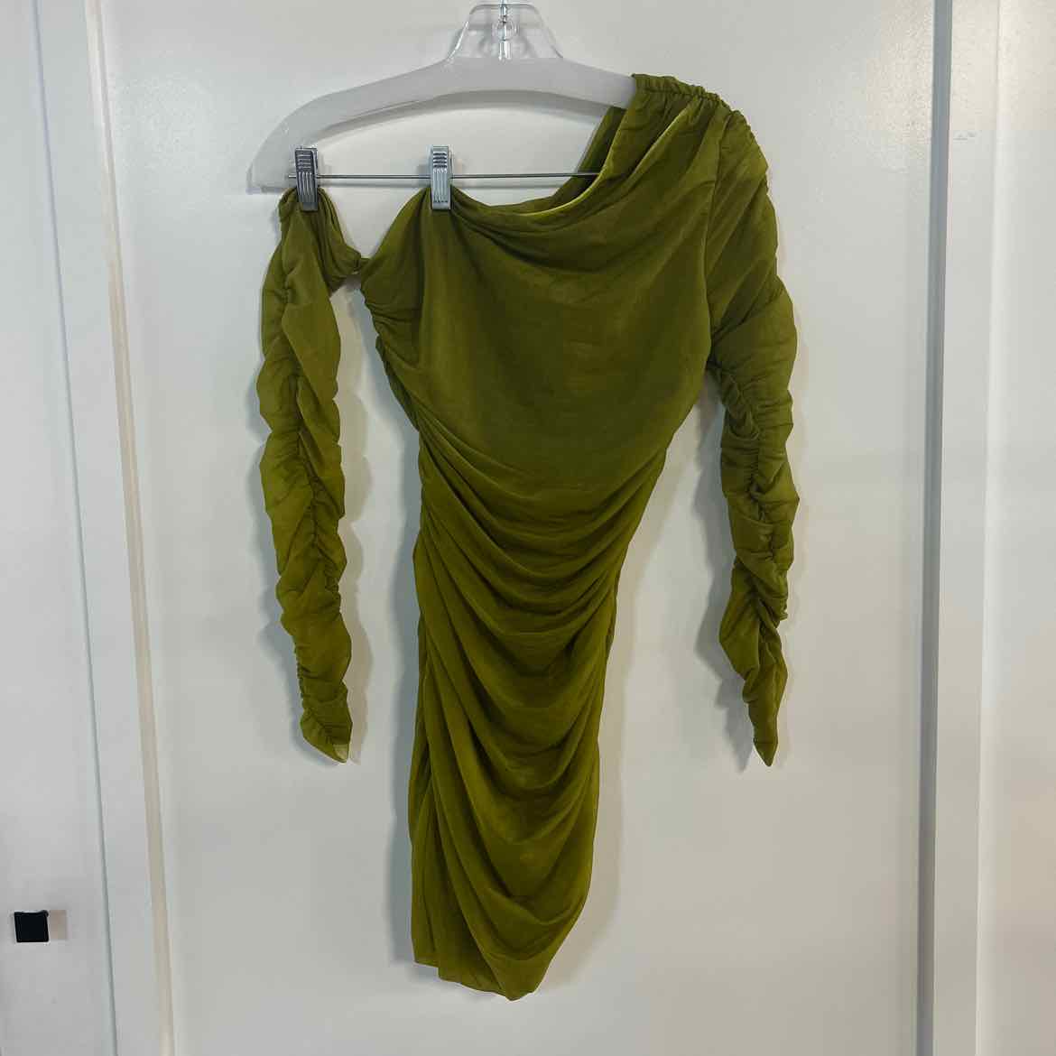 zara Size S Green Mesh Preloved Dress
