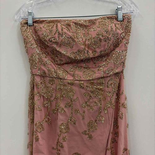 a.drea Size M Pink Gold Sequined Preloved Formal Dress