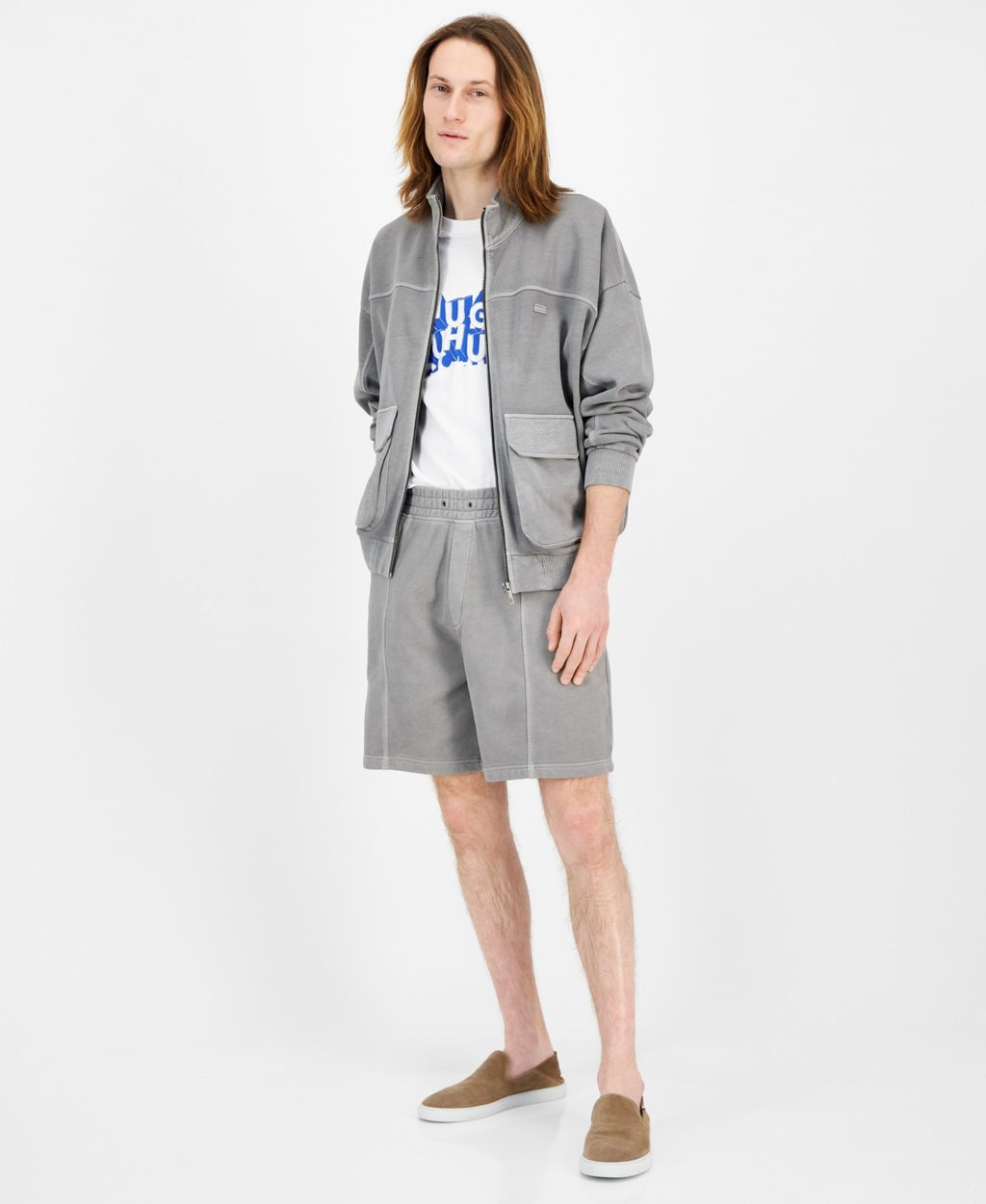 HUGO Size XXL Grey MENS Jacket