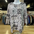 Alfred Dunner Size S Gray Preloved Blouse LS