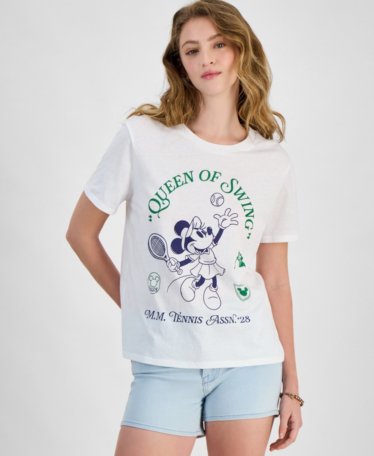 Disney Size XL Minnie Tennis Graphic Crewneck T-Shirt