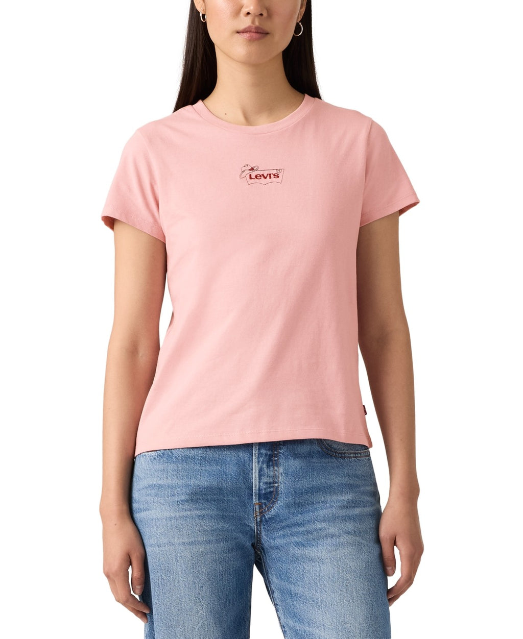 Levi's Size XS Perfect Graphic Logo Cotton T-shirt