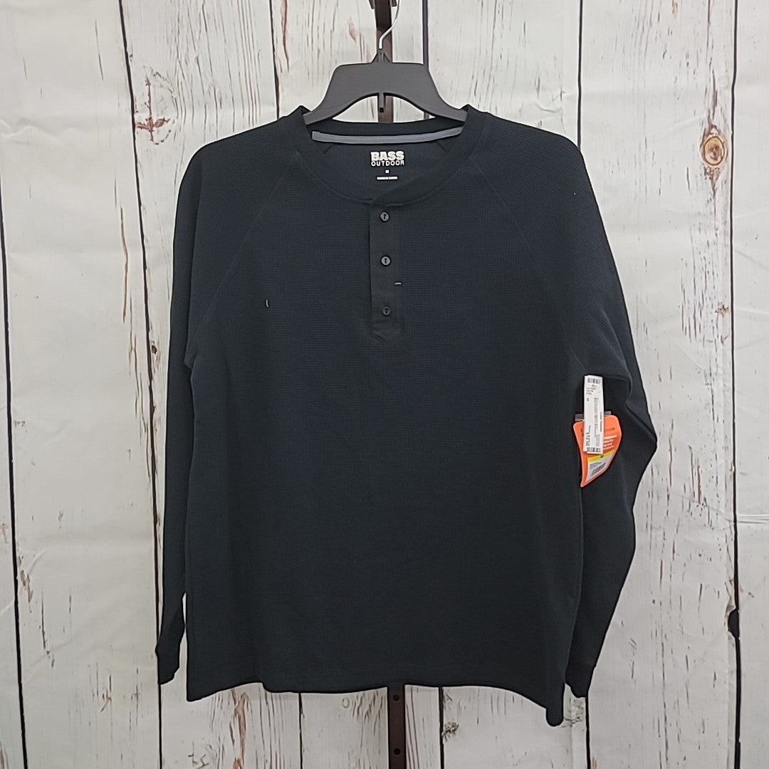 Bass Outdoor Men's Size M Black MENS Long Sleeve Shirt