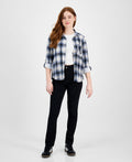 Dollhouse Juniors' High Rise Straight-Leg Jeans - Black