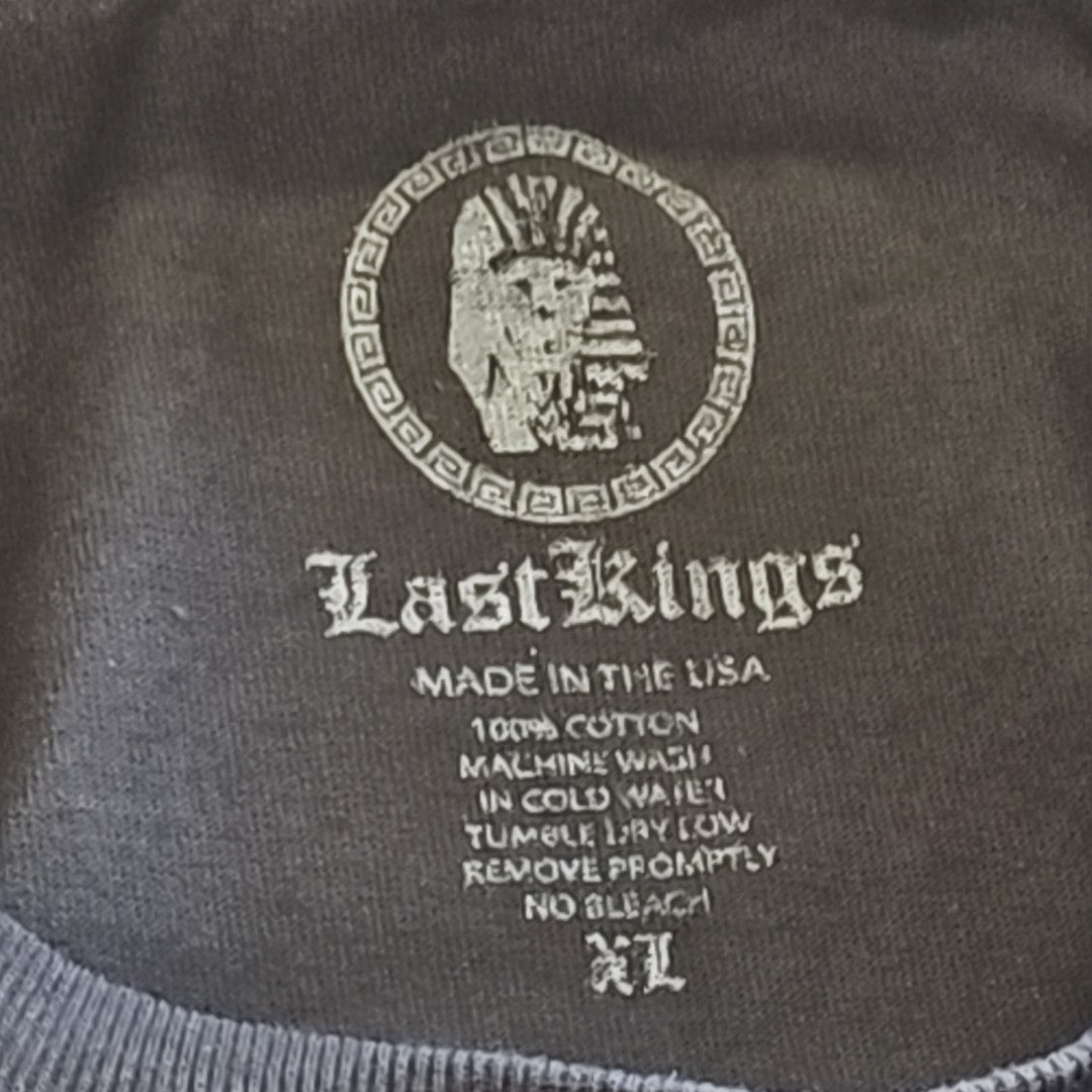 Last Kings Size XL Black MENS T-shirt