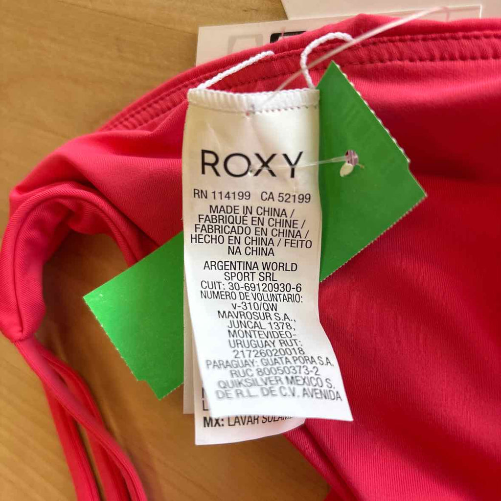 Roxy Size S Coral New Swimsuit Bottom/Top