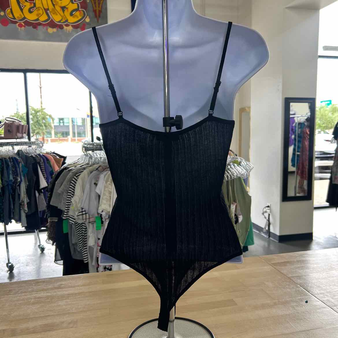 Fashionova Size L Black New Bodysuit