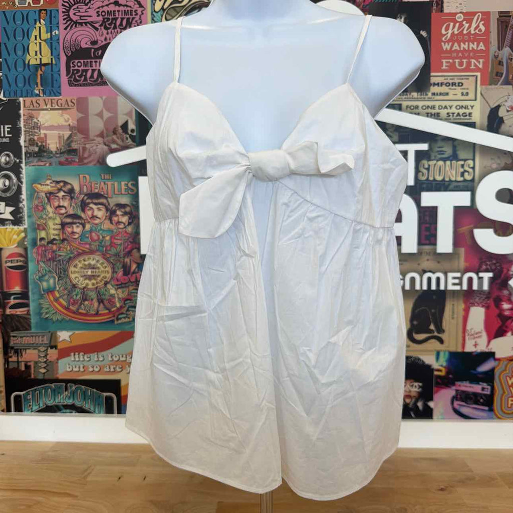 1. State Size XS Front Tie Tank Blouse