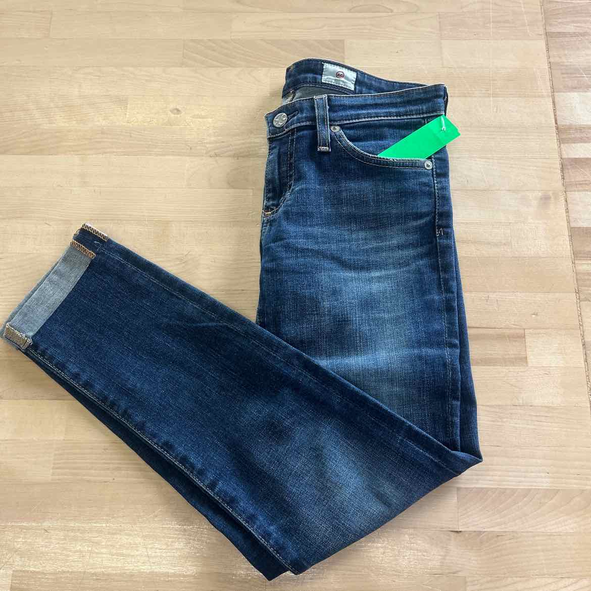 Adriano Goldschmied The Stilt Roll-Up  Size 25 Blue Denim Preloved Jeans