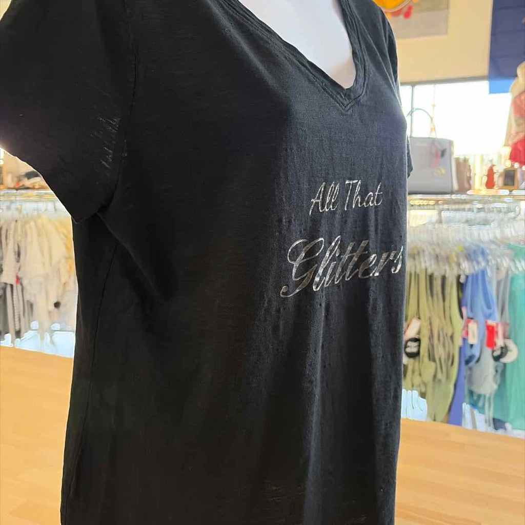 Soma Size L Black Preloved T-Shirt SS