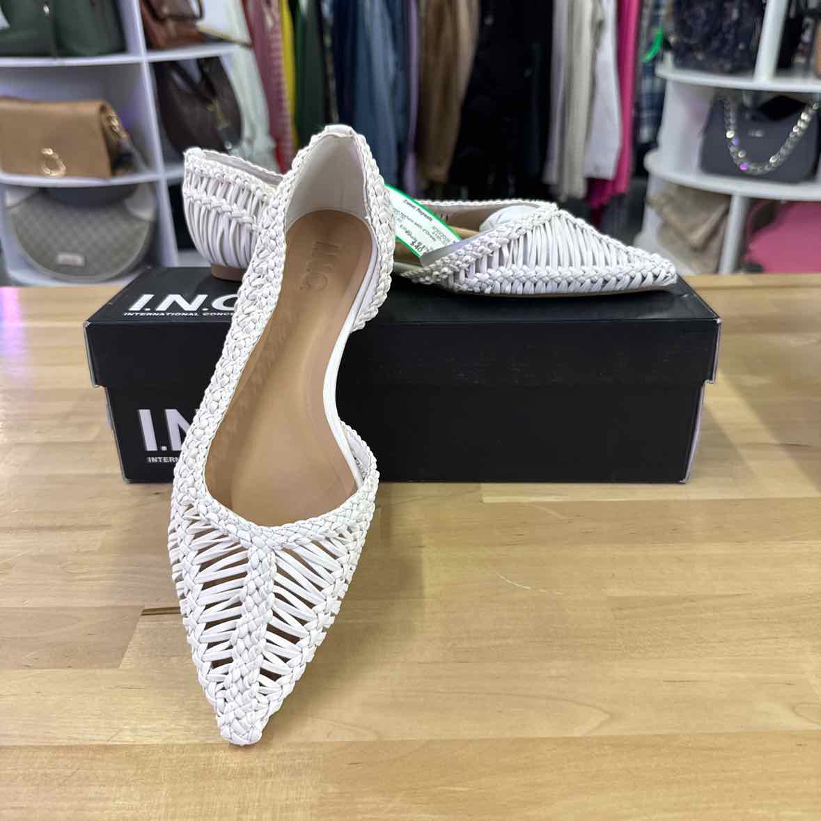 I.n.c. International Concepts Women's Abron Pointed D'Orsay Flats